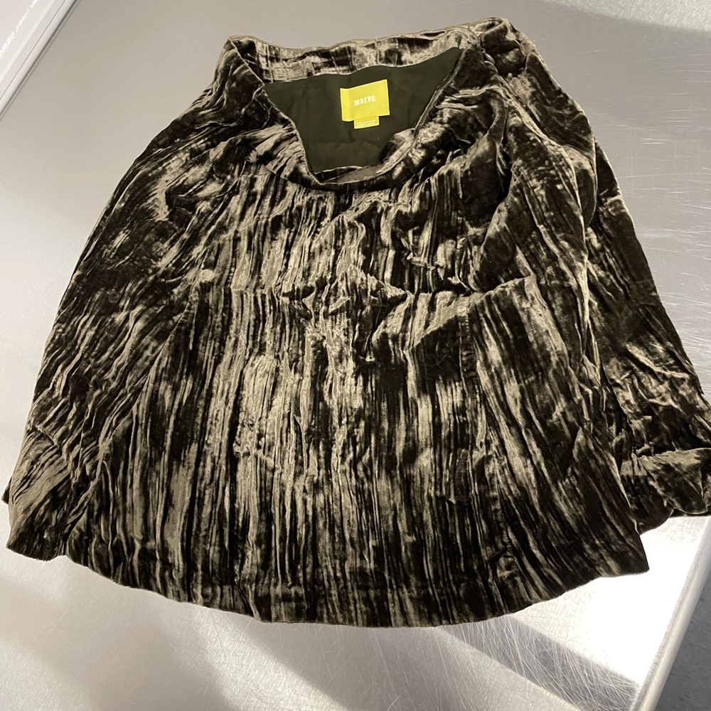 Maeve Green Velvet Skirt- Size 0